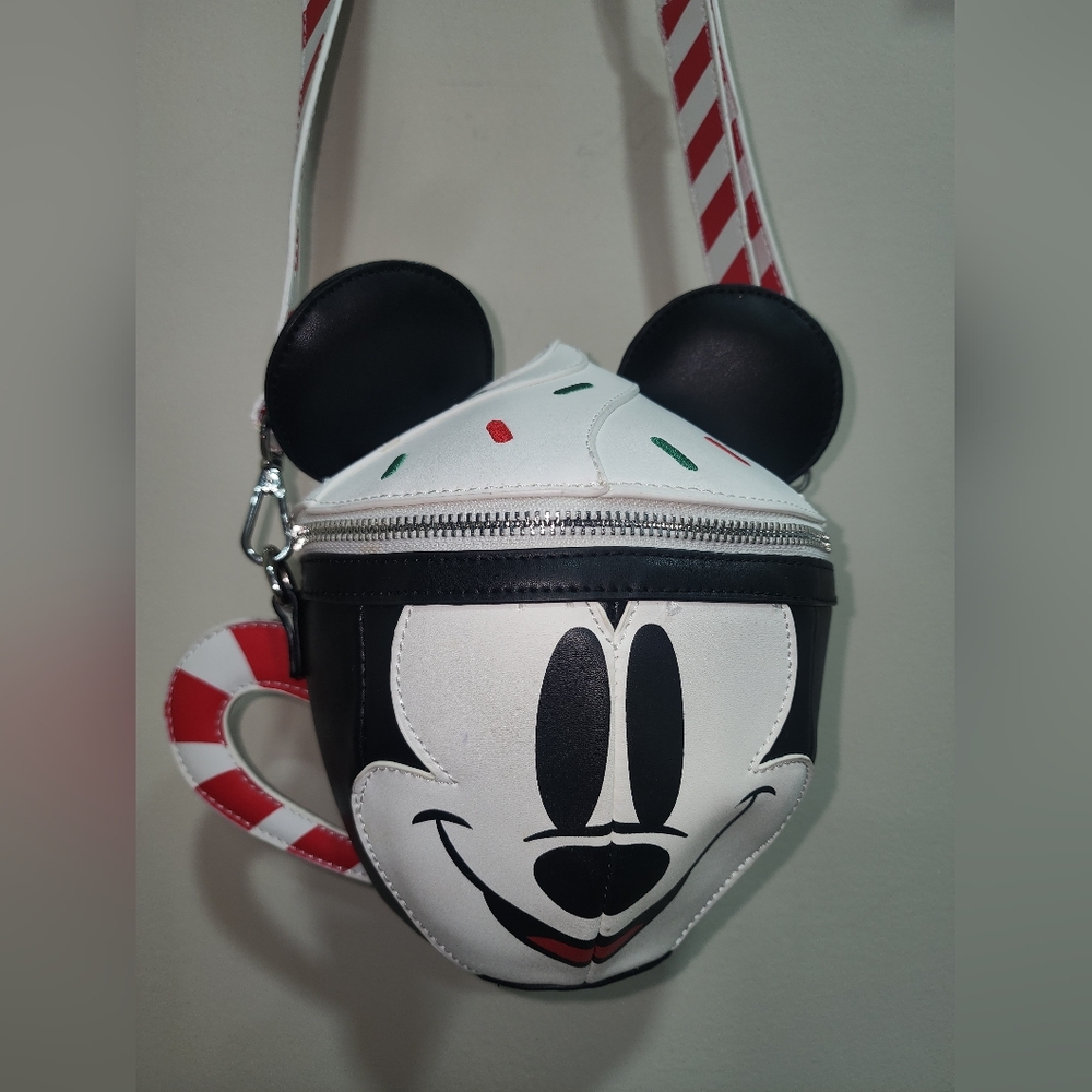 Loungefly Mickey Mouse Holiday Hit Cup Crossbody Bag